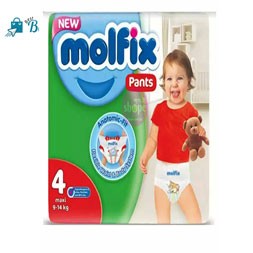 Molfix Baby Diaper Pants 4 Maxi 9-14 Kg, 52 pcs