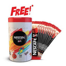Nestlé NESCAFE 3 in 1 Exclusive Coffee Mix (Free Tin Container)