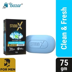 Studio X Clean & Fresh Soap for Men 75gm