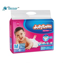 Supermom Diaper M Size 26 Pcs